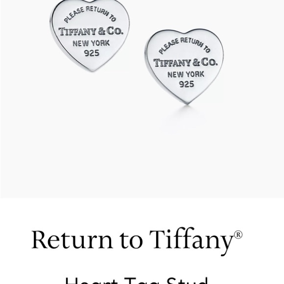 Tiffany & Co. Jewelry - Tiffany & Co. Silver Heart Tag Earrings